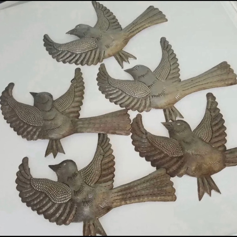 Lot of 5 Birds Art wall decor